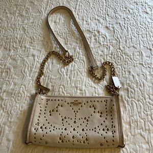 COACH CROSSBODY GOLD STUDS